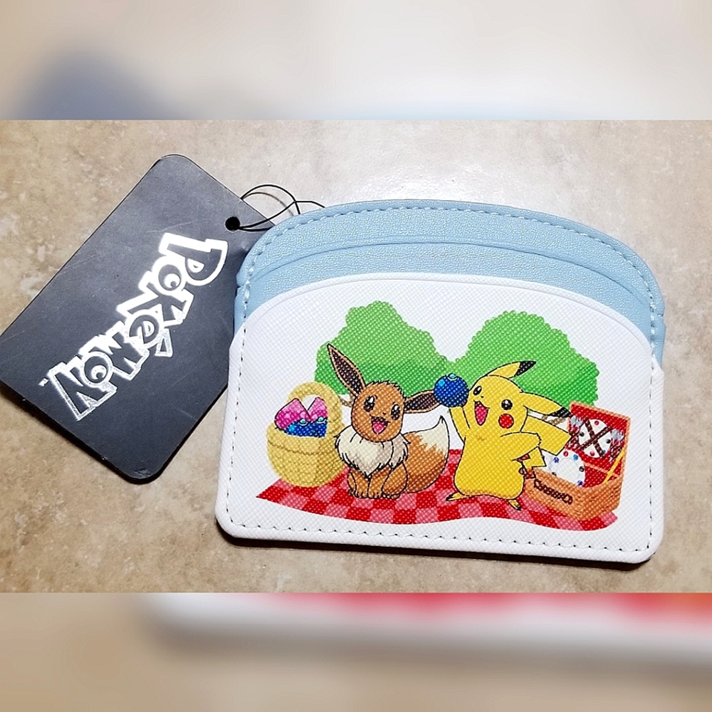 Bioworld Pokemon Pikachu & Eevee Picnic ID/Card Wallet